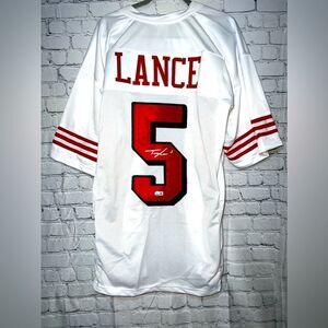 Trey Lance Autograph‎ Jersey Beckett Authenticity MENS Size XL - NEW